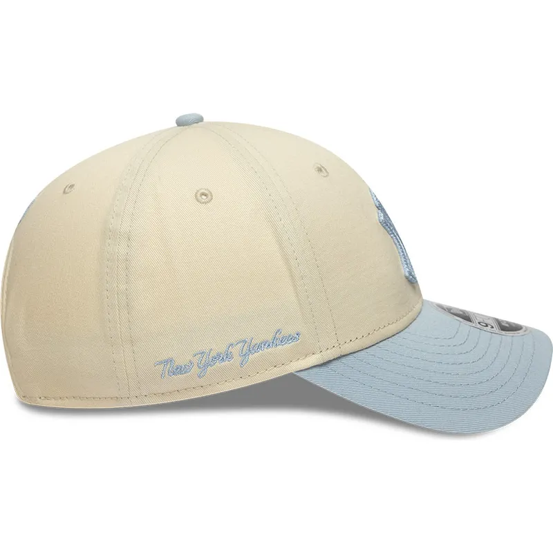 cap-zaobljena-beige-snapback-9forty-m-crown-side-script-new-york-yankees-mlb-new-era