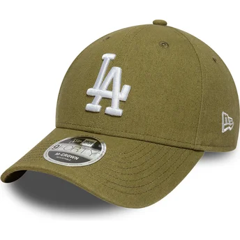 Cap zaobljena green snapback 9FORTY M-Crown Linen Los Angeles Dodgers MLB New Era