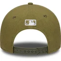 kape-zaobljena-zelena-snapback-9forty-m-crown-linen-los-angeles-dodgers-mlb-new-era