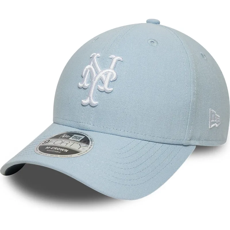 kapa-zaobljena-plava-snapback-9forty-m-crown-linen-new-york-mets-mlb-new-era