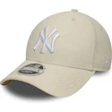 kapa-zaobljena-bez-snapback-9forty-m-crown-linen-new-york-yankees-mlb-new-era