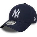 cap-zaobljena-navy-blue-snapback-9forty-m-crown-linen-new-york-yankees-mlb-new-era
