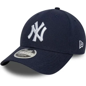 Cap zaobljena navy blue snapback 9FORTY M-Crown Linen New York Yankees MLB New Era