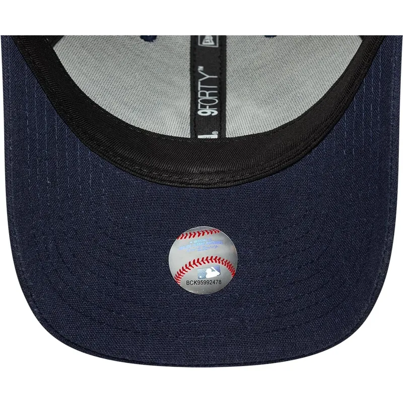 cap-zaobljena-navy-blue-snapback-9forty-m-crown-linen-new-york-yankees-mlb-new-era