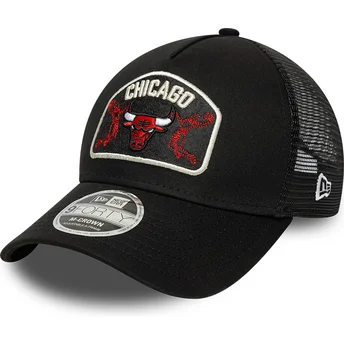 Cap zaobljena black snapback 9FORTY M-Crown A Frame Chicago Bulls NBA New Era