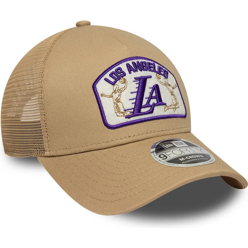 cap-zaobljena-beige-snapback-9forty-m-crown-a-frame-los-angeles-lakers-nba-new-era