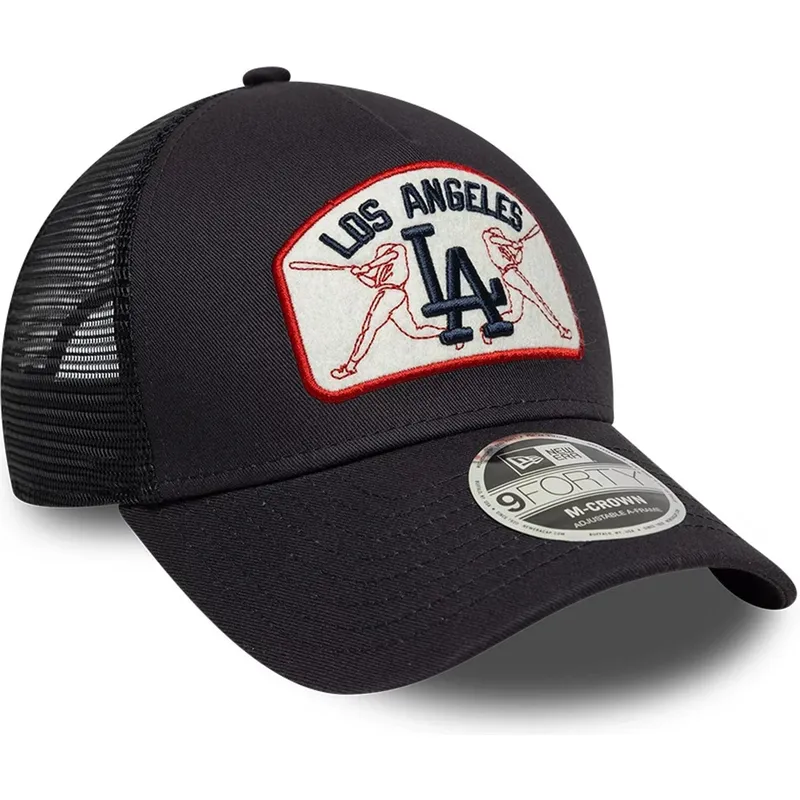 cap-zaobljena-navy-blue-snapback-9forty-m-crown-a-frame-los-angeles-dodgers-mlb-new-era
