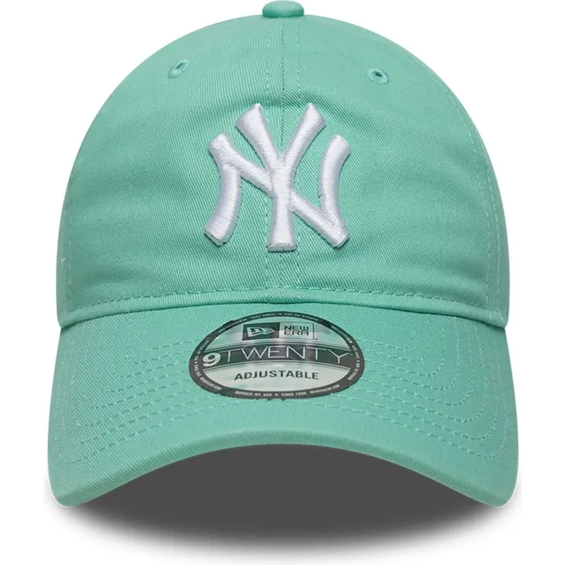 cap-zaobljena-green-adjustable-strap-claro-9twenty-league-essential-new-york-yankees-mlb-new-era