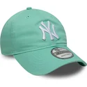 cap-zaobljena-green-adjustable-strap-claro-9twenty-league-essential-new-york-yankees-mlb-new-era