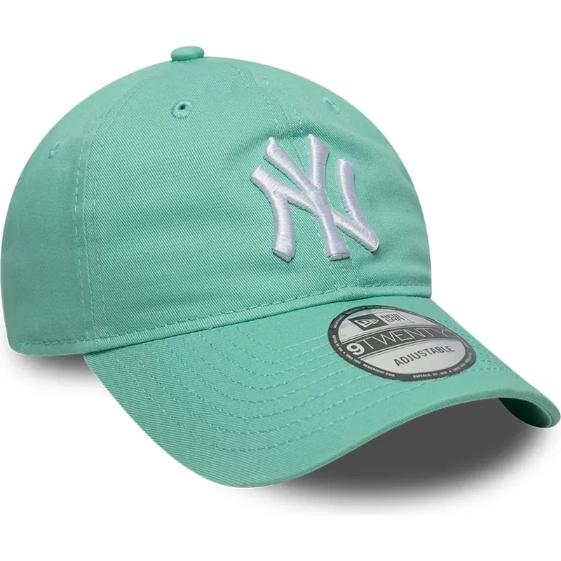 cap-zaobljena-green-adjustable-strap-claro-9twenty-league-essential-new-york-yankees-mlb-new-era