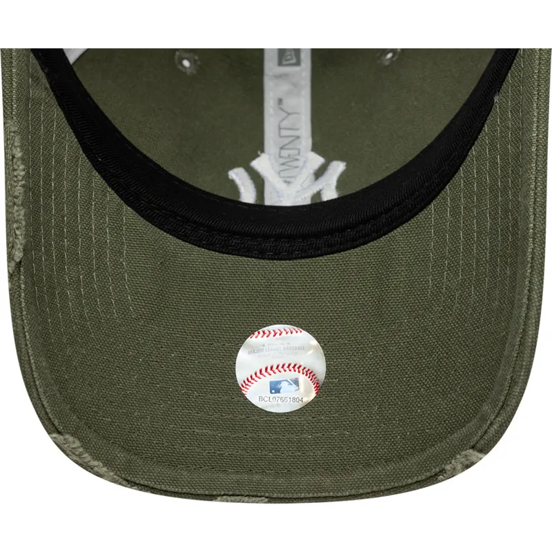 kapa-zaobljena-zelena-podesiv-9twenty-cotton-canv-new-york-yankees-mlb-new-era