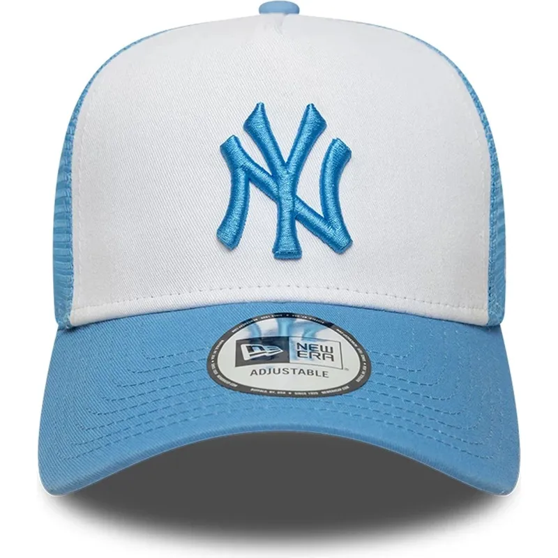 kapa-zaobljena-plava-snapback-a-frame-league-essential-new-york-yankees-mlb-new-era