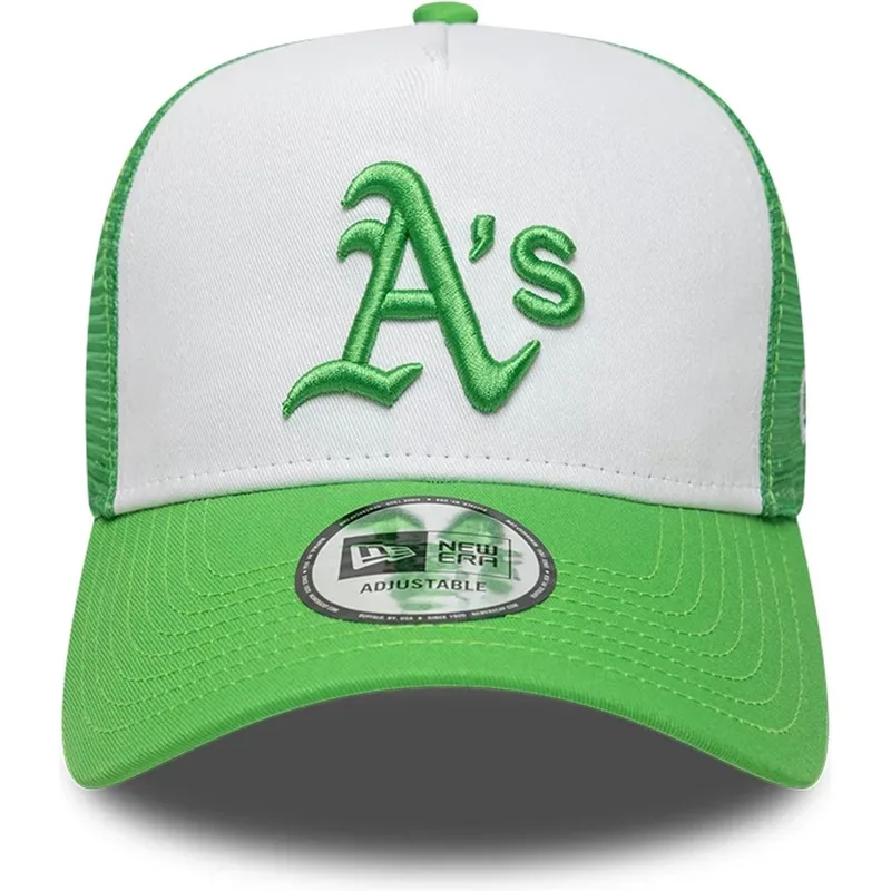 kapa-zaobljena-zelena-snapback-a-frame-league-essential-oakland-athletics-mlb-new-era