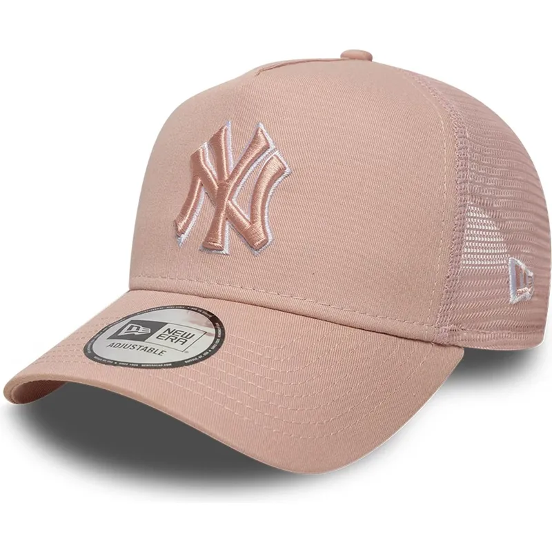 cap-zaobljena-pink-snapback-a-frame-outline-new-york-yankees-mlb-new-era