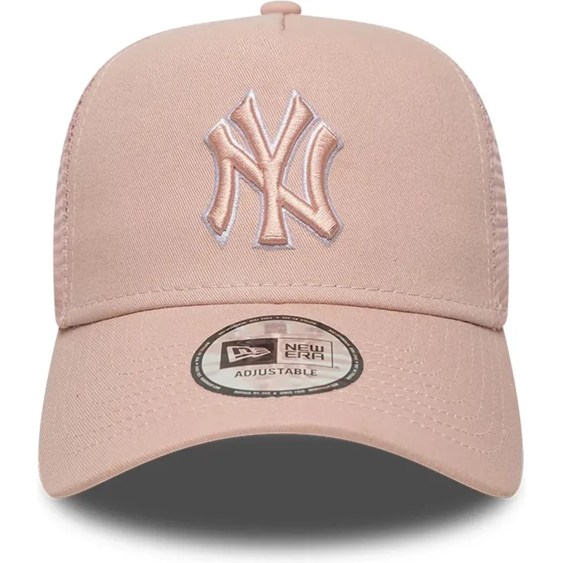 cap-zaobljena-pink-snapback-a-frame-outline-new-york-yankees-mlb-new-era
