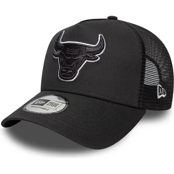 Cap zaobljena black snapback A Frame Outline Chicago Bulls NBA New Era