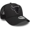 kapa-zaobljena-crna-snapback-a-frame-outline-chicago-bulls-nba-new-era