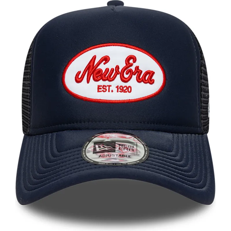 kapa-zaobljena-mornarsko-plava-snapback-a-frame-oval-foam-patch-new-era
