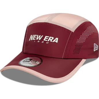 Cap zaobljena 5 panel red adjustable strap Runner New Era