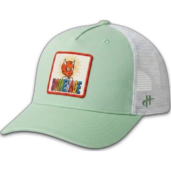 Kape zaobljena zelena snapback The Trucker claro Childhood Fun The Homenage