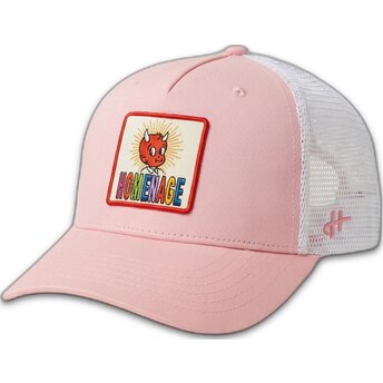 Kape zaobljena ružičasta snapback The Trucker Childhood Fun The Homenage