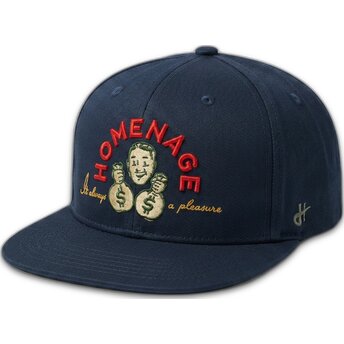 Kape zaobljena mornarsko plava snapback Money Music Shapes Identity The Snap Homenage