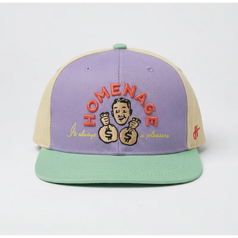 homenage-curved-brim-money-music-shapes-identity-the-snap-multicolor-snapback-cap