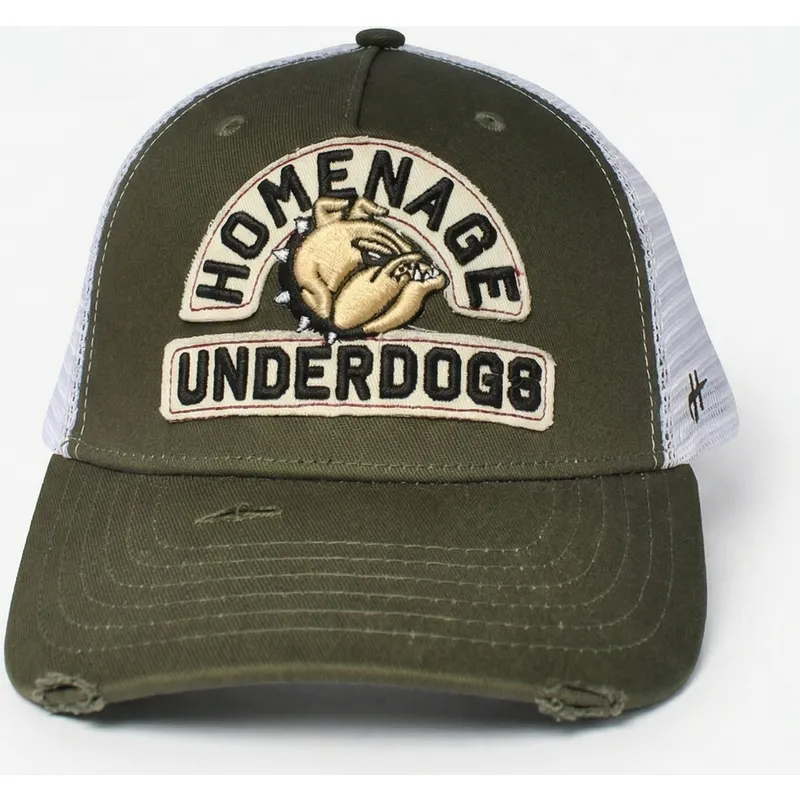 homenage-underdogs-the-trucker-green-and-white-trucker-hat
