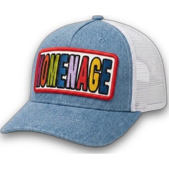 Kape zaobljena plava snapback The Trucker Denim Childhood Fun The Homenage