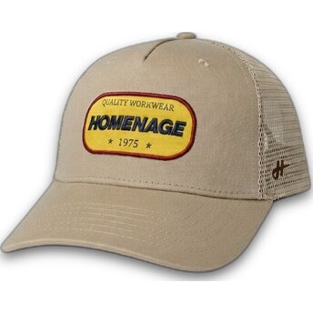 Kapa zaobljena bež snapback The Trucker Work 1975 Workwear The Homenage