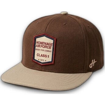 Kapa ravna smeđa snapback Squadron Military Surplus The Retro Homenage