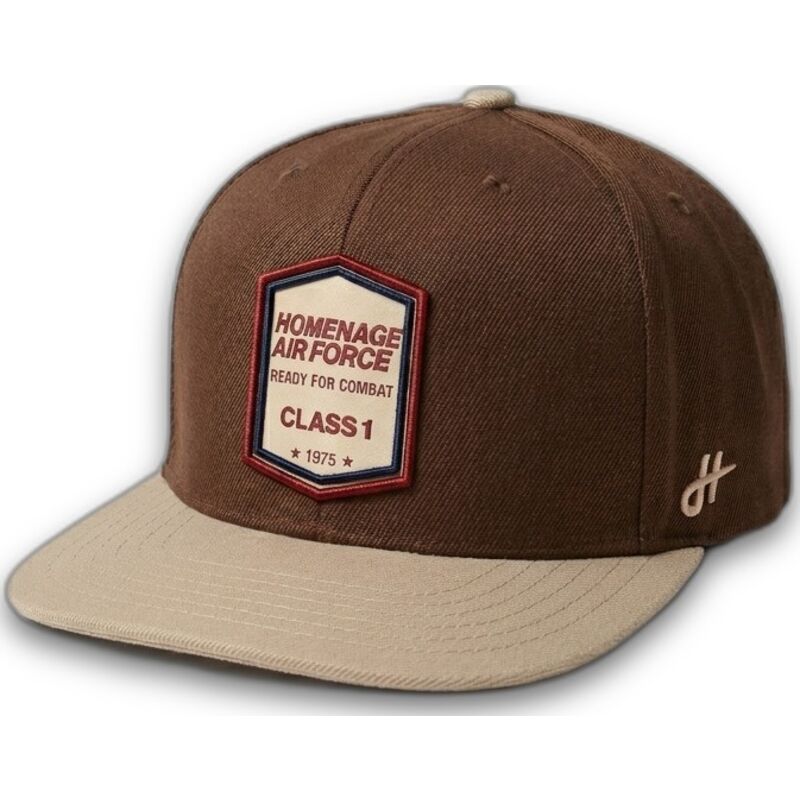 homenage-flat-brim-squadron-military-surplus-the-retro-dark-brown-snapback-cap homenage-flat-brim-squadron-military-surplus-the-retro-dark-brown-snapback-cap