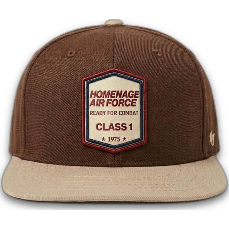 homenage-flat-brim-squadron-military-surplus-the-retro-dark-brown-snapback-cap homenage-flat-brim-squadron-military-surplus-the-retro-dark-brown-snapback-cap