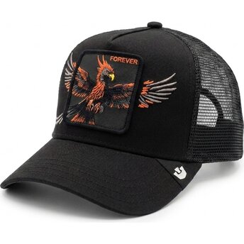 Kapa zaobljena crna snapback Wings Forever The Farm Goorin Bros.