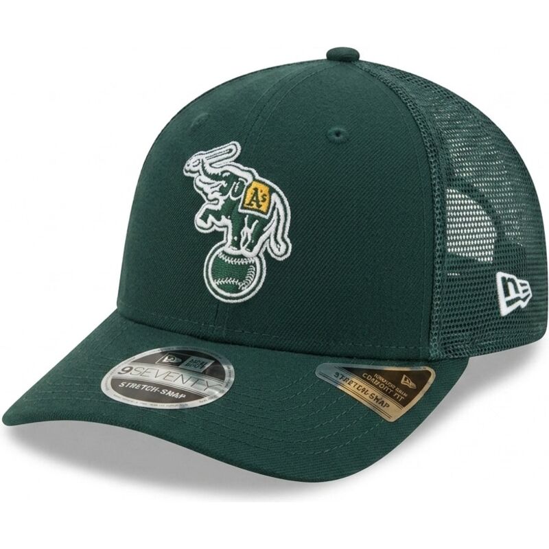 kapa-zaobljena-zelena-snapback-9seventy-stretch-snap-evergreen-oakland-athletics-mlb-new-era