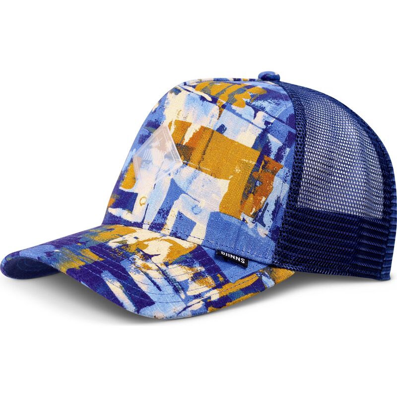 djinns-hft-patternabstract-blue-and-brown-trucker-hat