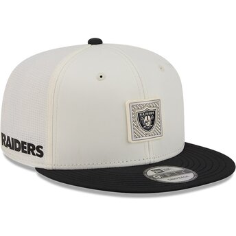 Kapa ravna bež snapback 9FIFTY Training Pack 2026 Las Vegas Raiders NFL New Era