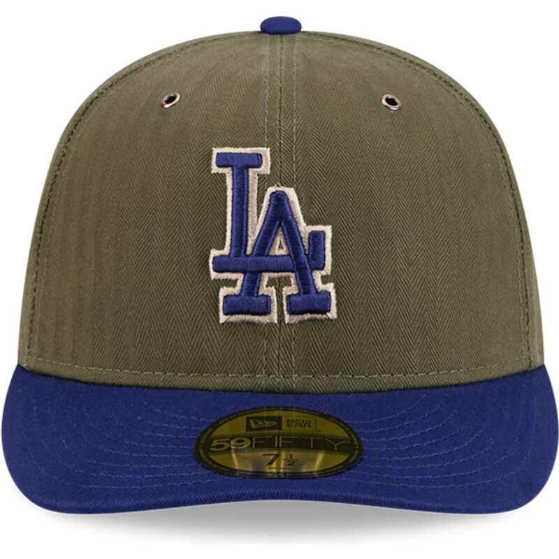 kape-zaobljena-zelena-prilagoden-59fifty-pre-curved-american-herringbone-los-angeles-dodgers-mlb-new-era