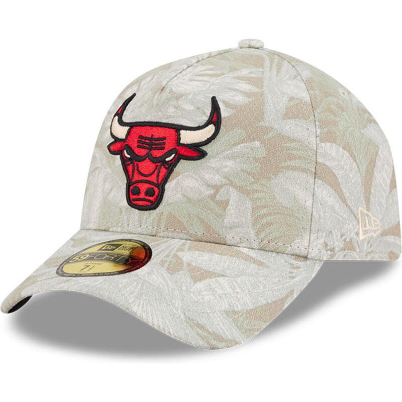 new-era-curved-brim-59forty-a-frame-leafy-palm-chicago-bulls-nba-beige-fitted-cap new-era-curved-brim-59forty-a-frame-leafy-palm-chicago-bulls-nba-beige-fitted-cap