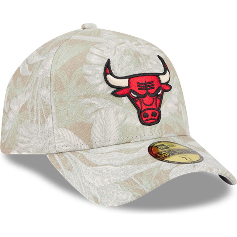 new-era-curved-brim-59forty-a-frame-leafy-palm-chicago-bulls-nba-beige-fitted-cap new-era-curved-brim-59forty-a-frame-leafy-palm-chicago-bulls-nba-beige-fitted-cap