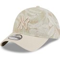 kapa-zaobljena-bez-podesiv-9twenty-leafy-palm-new-york-yankees-mlb-new-era
