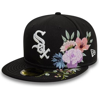 Cap ravna black ajustada 59FIFTY Floral Chicago White Sox MLB New Era