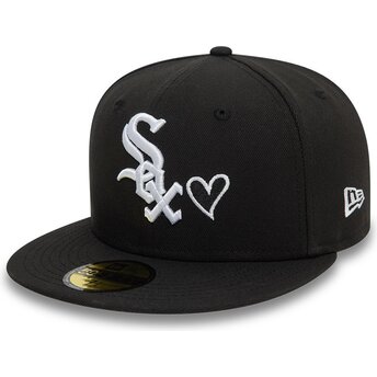 Cap ravna black ajustada 59FIFTY Heart Icon Chicago White Sox MLB New Era