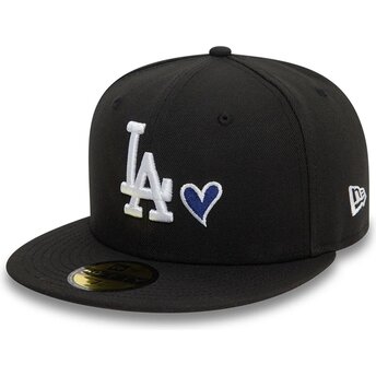 Cap ravna black ajustada 59FIFTY Heart Icon Los Angeles Dodgers MLB New Era