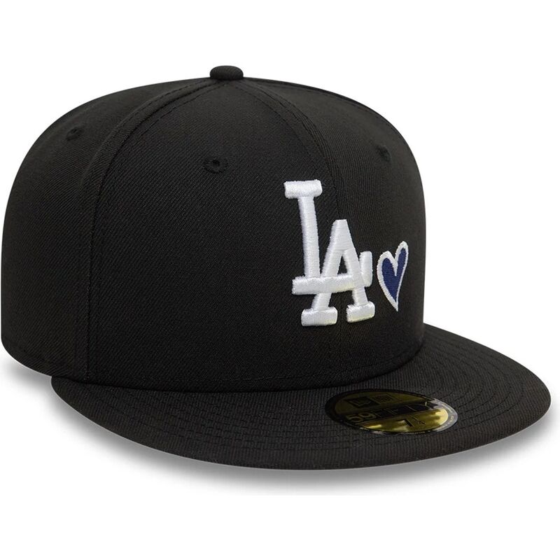 new-era-flat-brim-59fifty-heart-icon-los-angeles-dodgers-mlb-black-fitted-cap
