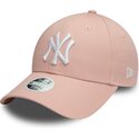 kapa-zaobljena-ruzicasta-podesiv-9forty-colour-essential-new-york-yankees-mlb-new-era