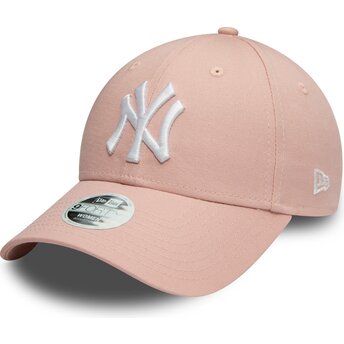 Cap zaobljena pink adjustable strap 9FORTY Colour Essential New York Yankees MLB New Era