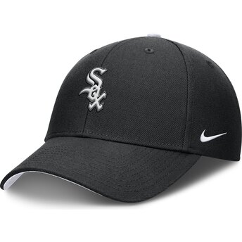 Kapa zaobljena crna podesiv za djecu Dri-Fit Club Structured Chicago White Sox MLB Nike