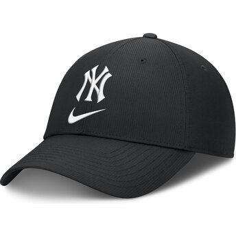 Kapa zaobljena crna podesiv Primetime Club Structured UV Poly Ripstop New York Yankees MLB Nike