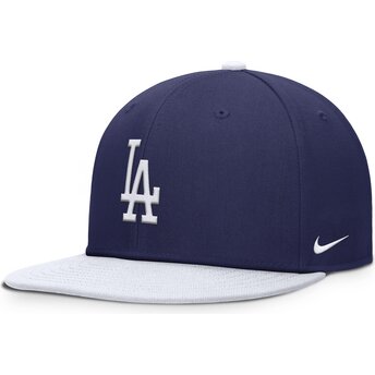 Cap ravna blue snapback za djecu Dri-Fit Pro Structured Square Bill Los Angeles Dodgers MLB Nike